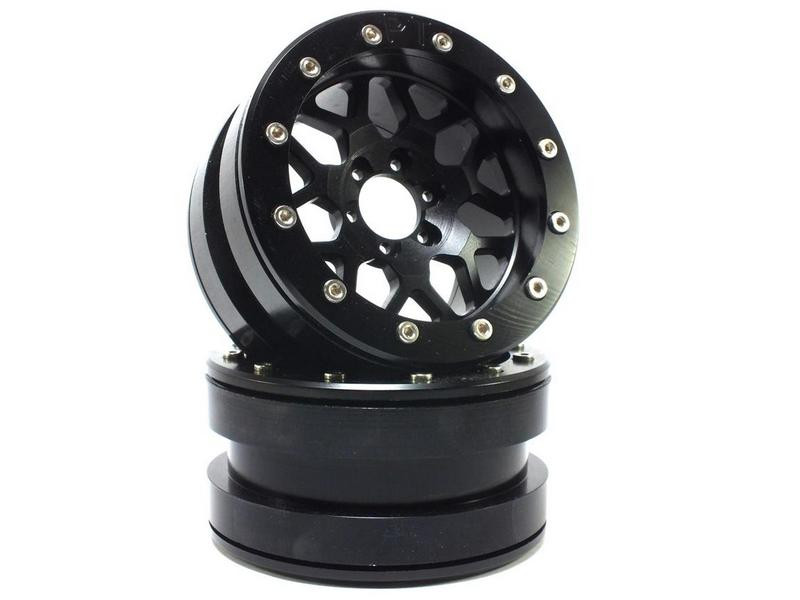 Metsafil Beadlock Wheels PT-MESH black/black 2.2 (2) w/o Hub (MT2210BB)