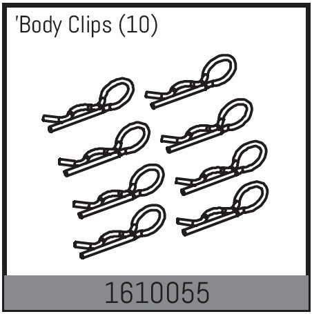 Absima Body Clips (10) ( AB 1610055)