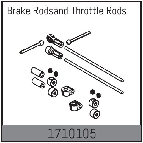 Absima Brake Rods And Throttle Rods ( AB 1710105)