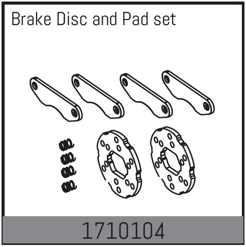 Absima Brake Disc And Pad Set ( AB 1710104)