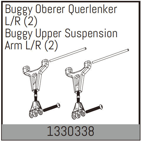 Absima Buggy Upper Suspension Arm L/R (2) ( AB 1330338)