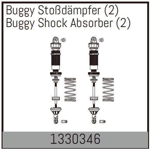 Absima Buggy Shock Absorber (2) ( AB 1330346)