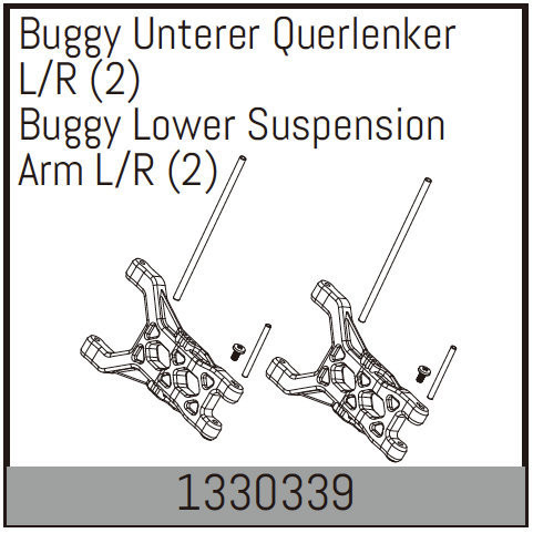 Absima Buggy Lower Suspension Arm L/R (2) ( AB 1330339)