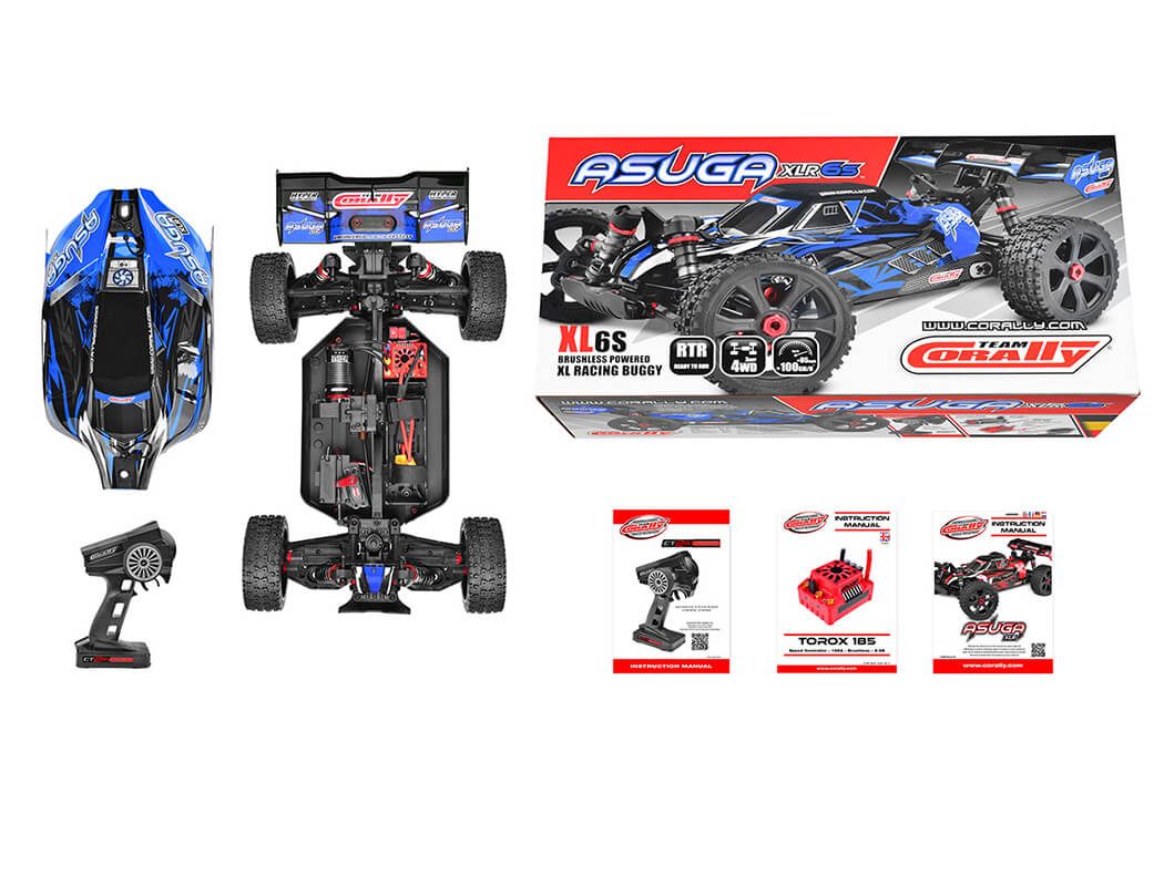 Corally Asuga XLR 6S Brushless Buggy RTR - Blue (C-00288-B)
