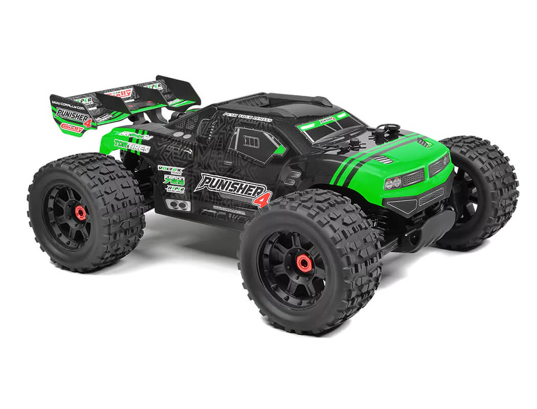 Corally Punisher-4 Brushless 4S Basher Truck RTR - Green (C-00292-G)