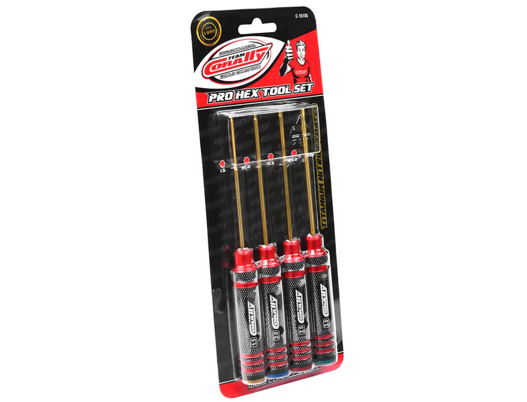 Corally Pro Hex Tool Set - 1.5, 2.0, 2.5, 3.0mm (C-16185)