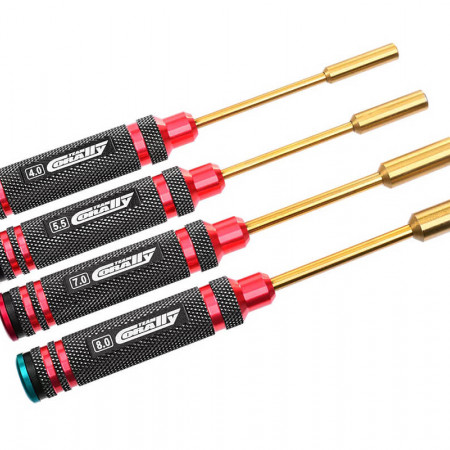 Corally Pro Nut Driver Set - 4.0, 5.5, 7.0, 8.0mm (C-16190)