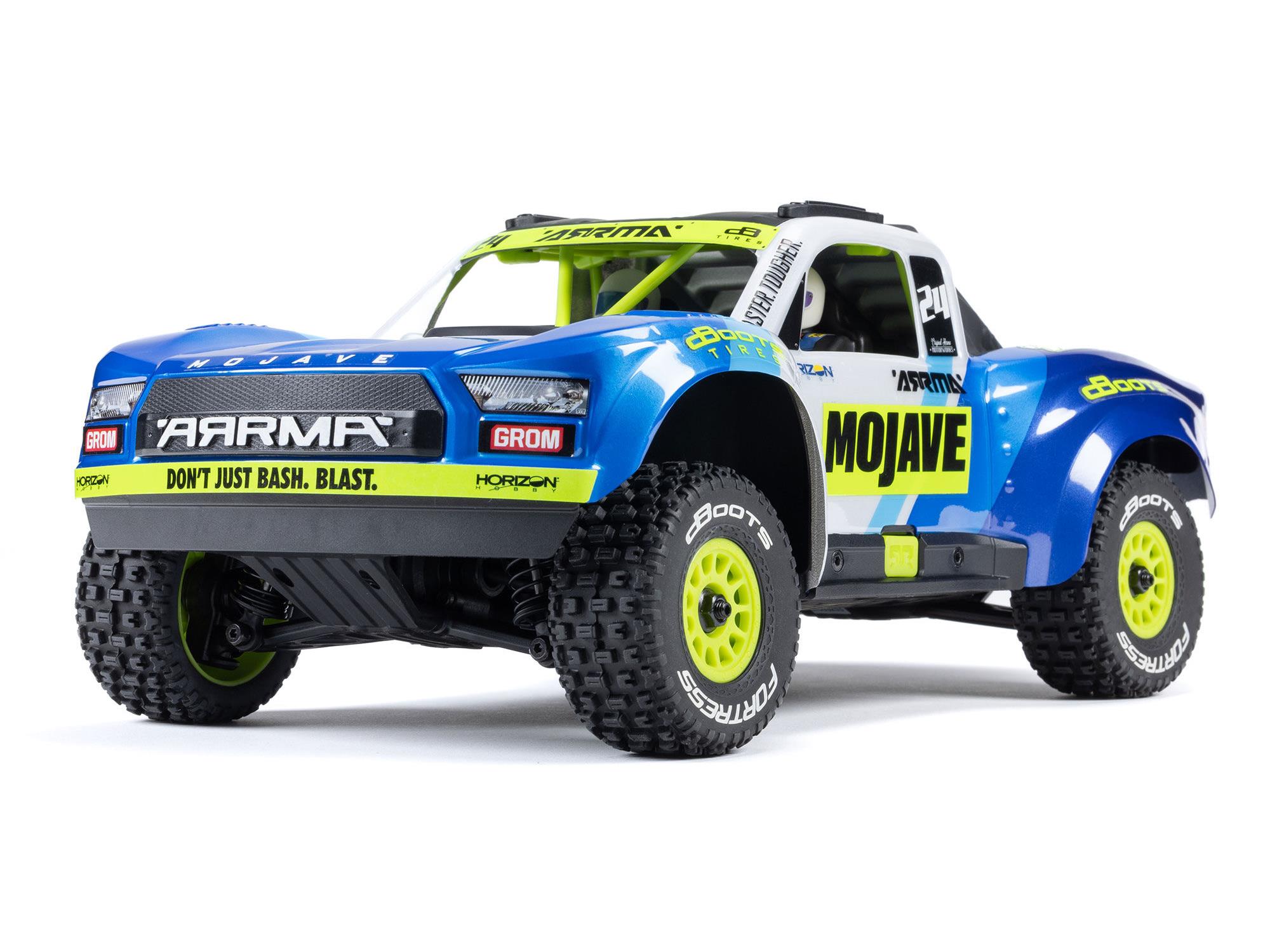 Arrma 1/16 MOJAVE GROM MEGA 4X4 DT with Battery &amp; Charger Blue (C-ARA2104T2)