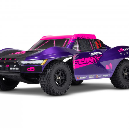 Arrma 1/10 FURY 223S BLX 4X2 SCT RTR with DSC Purple (C-ARA3521T3)