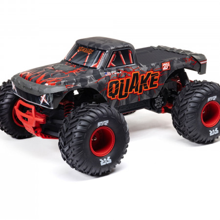 Arrma 1/10 QUAKE 223S DSC 2WD RTR Brushless Monster Truck, Red (C-ARA3537T1)