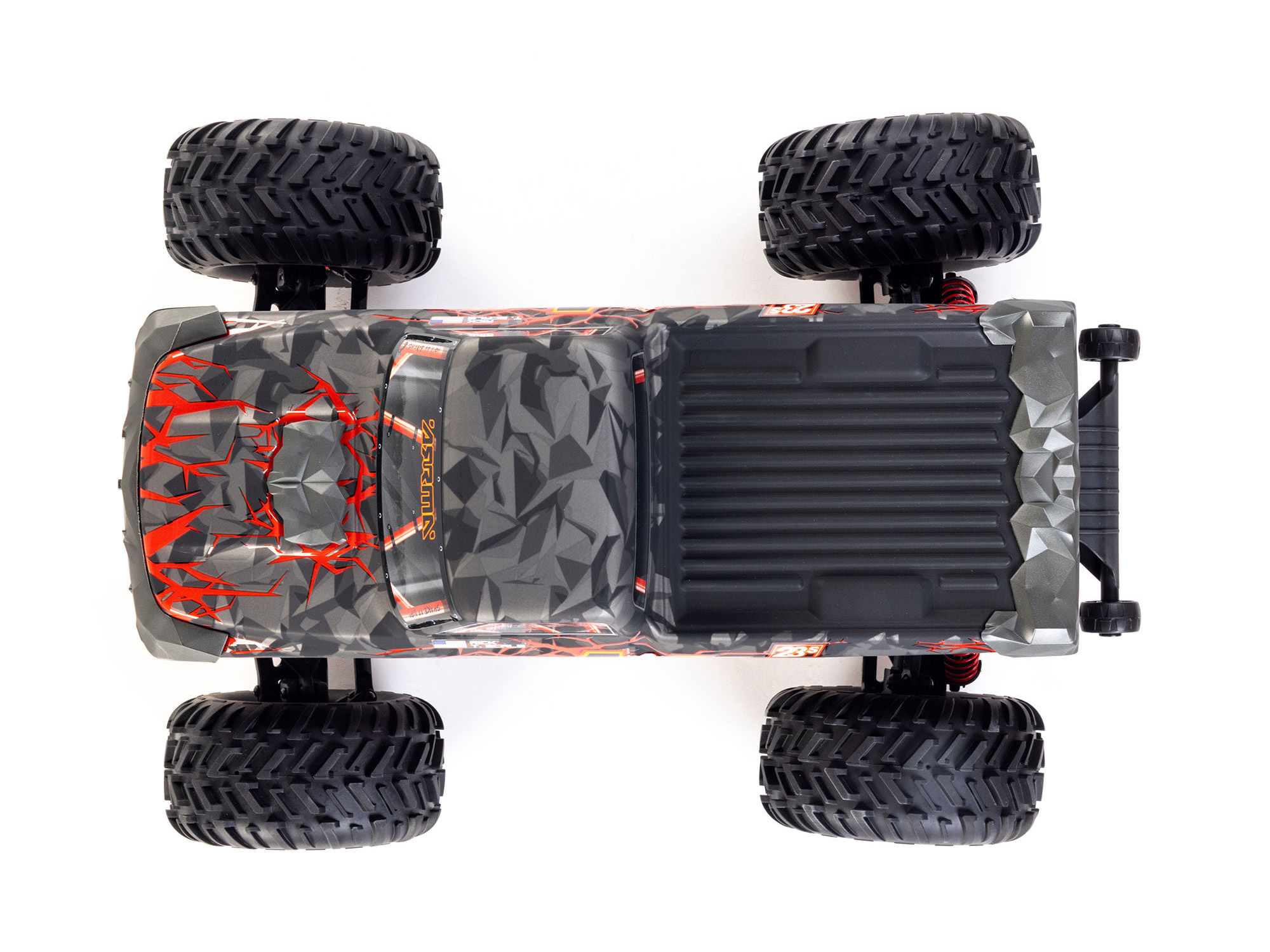 Arrma 1/10 QUAKE 223S DSC 2WD RTR Brushless Monster Truck, Red (C-ARA3537T1)