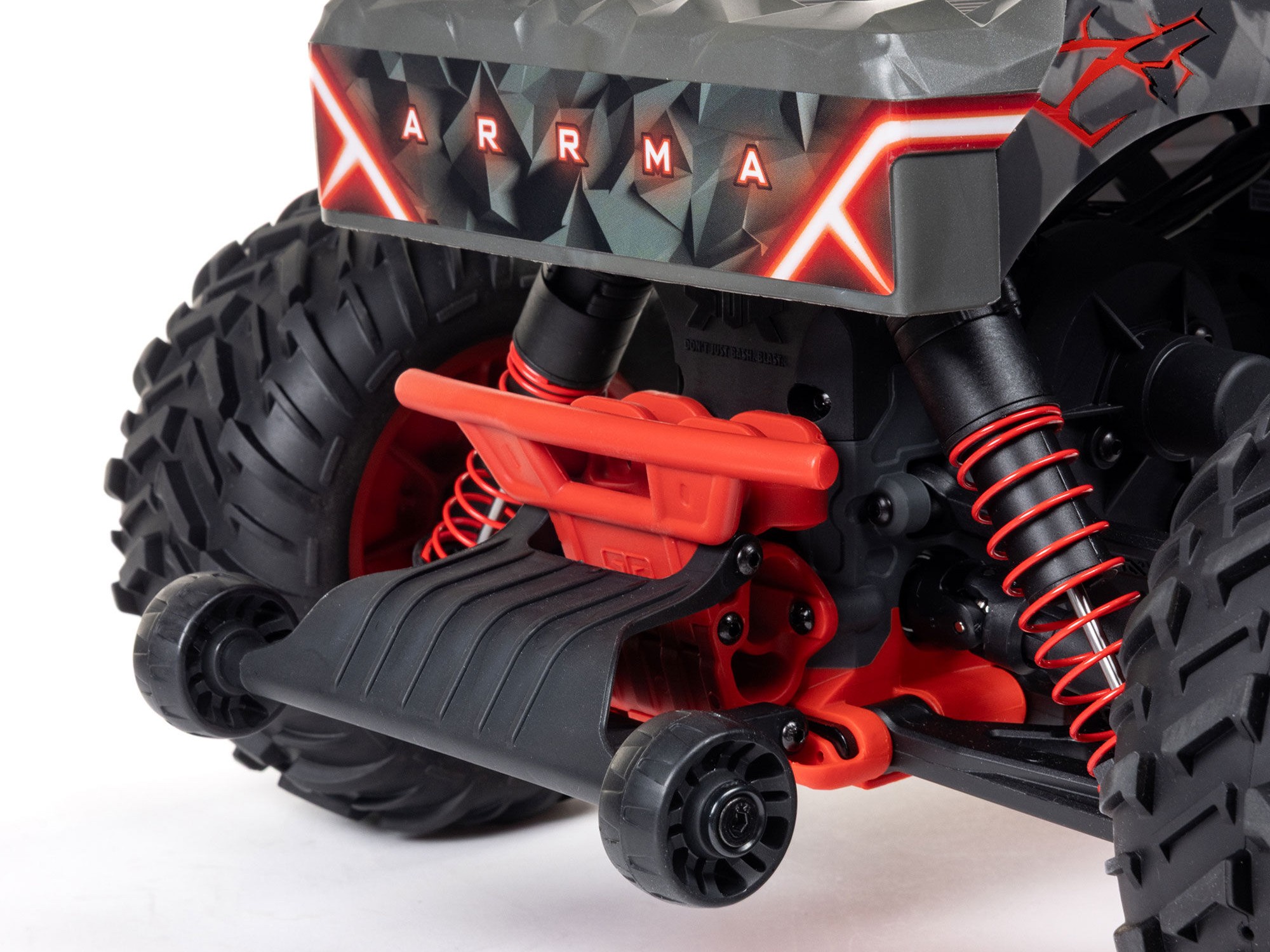 Arrma 1/10 QUAKE 223S DSC 2WD RTR Brushless Monster Truck, Red (C-ARA3537T1)