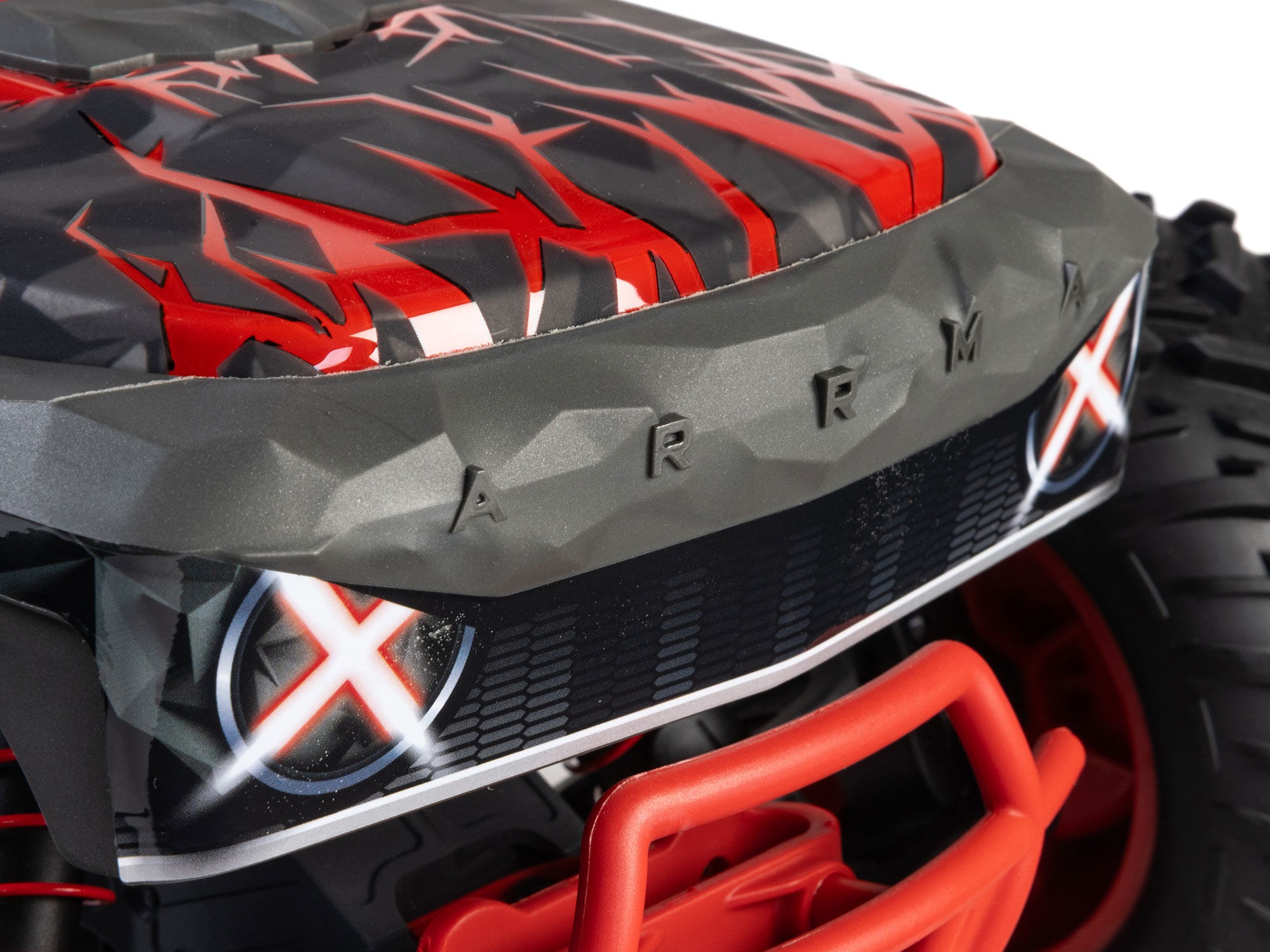 Arrma 1/10 QUAKE 223S DSC 2WD RTR Brushless Monster Truck, Red (C-ARA3537T1)