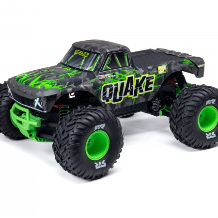 Arrma 1/10 QUAKE 223S DSC 2WD RTR Brushless Monster Truck, Green (C-ARA3537T2)