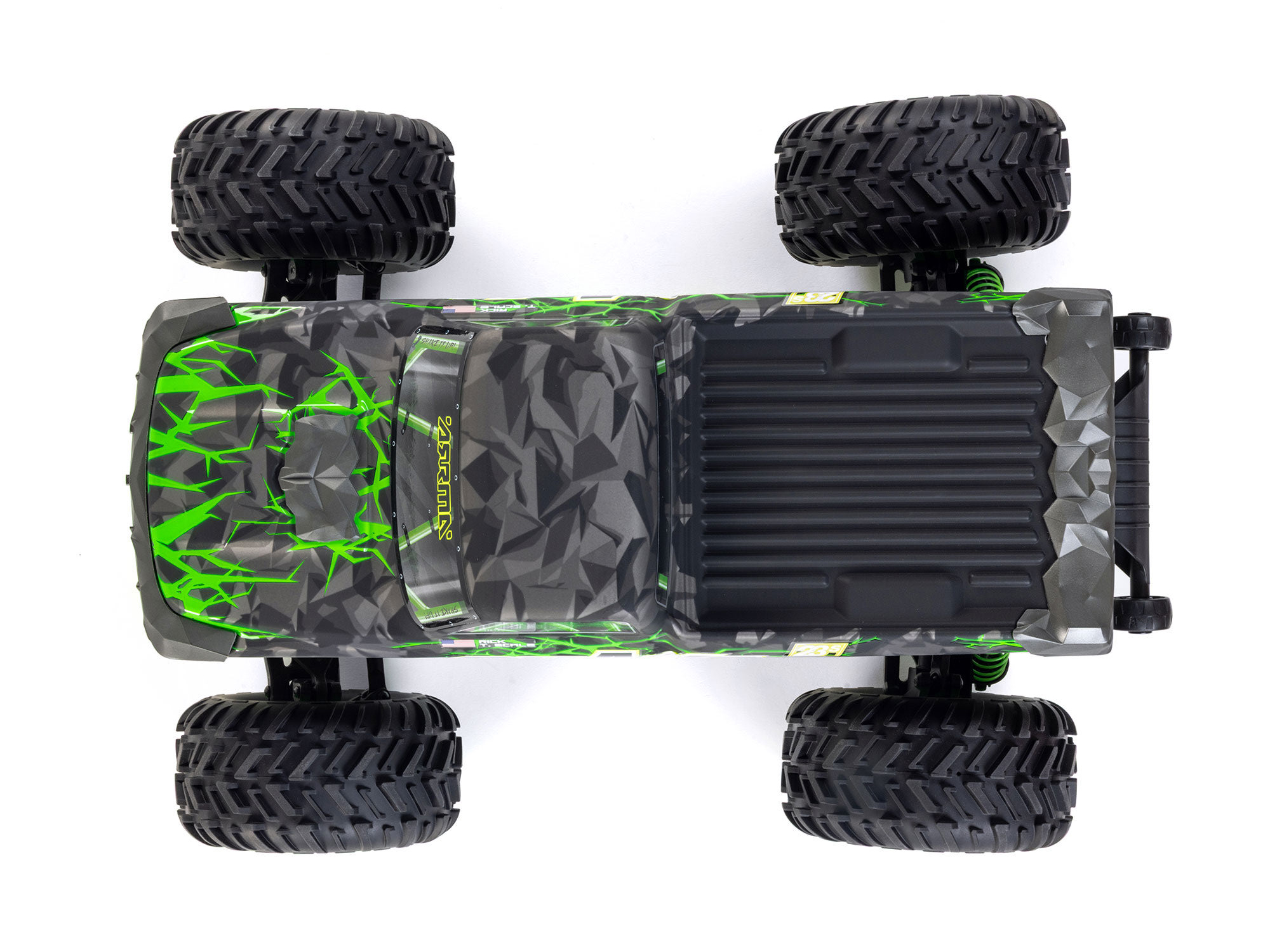 Arrma 1/10 QUAKE 223S DSC 2WD RTR Brushless Monster Truck, Green (C-ARA3537T2)