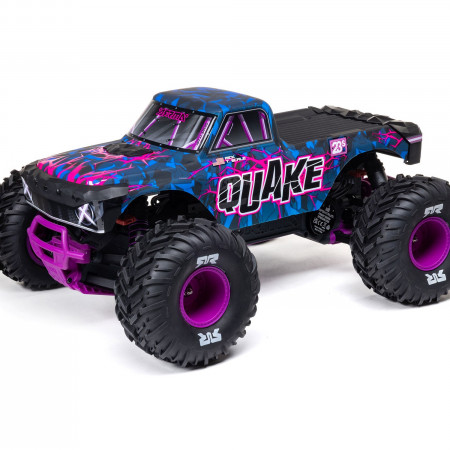 Arrma 1/10 QUAKE 223S DSC 2WD RTR Brushless Monster Truck, Purple (C-ARA3537T3)