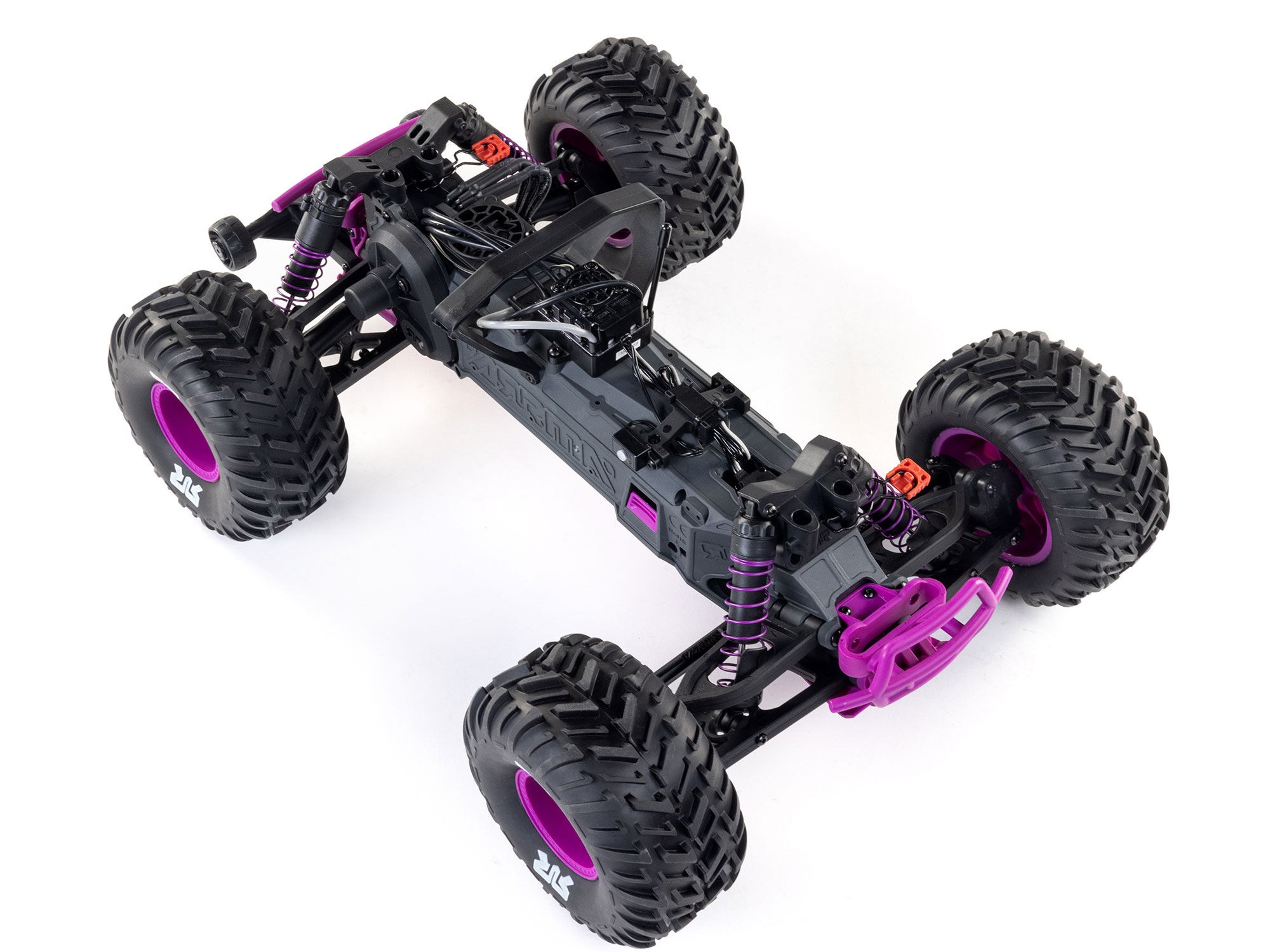 Arrma 1/10 QUAKE 223S DSC 2WD RTR Brushless Monster Truck, Purple (C-ARA3537T3)