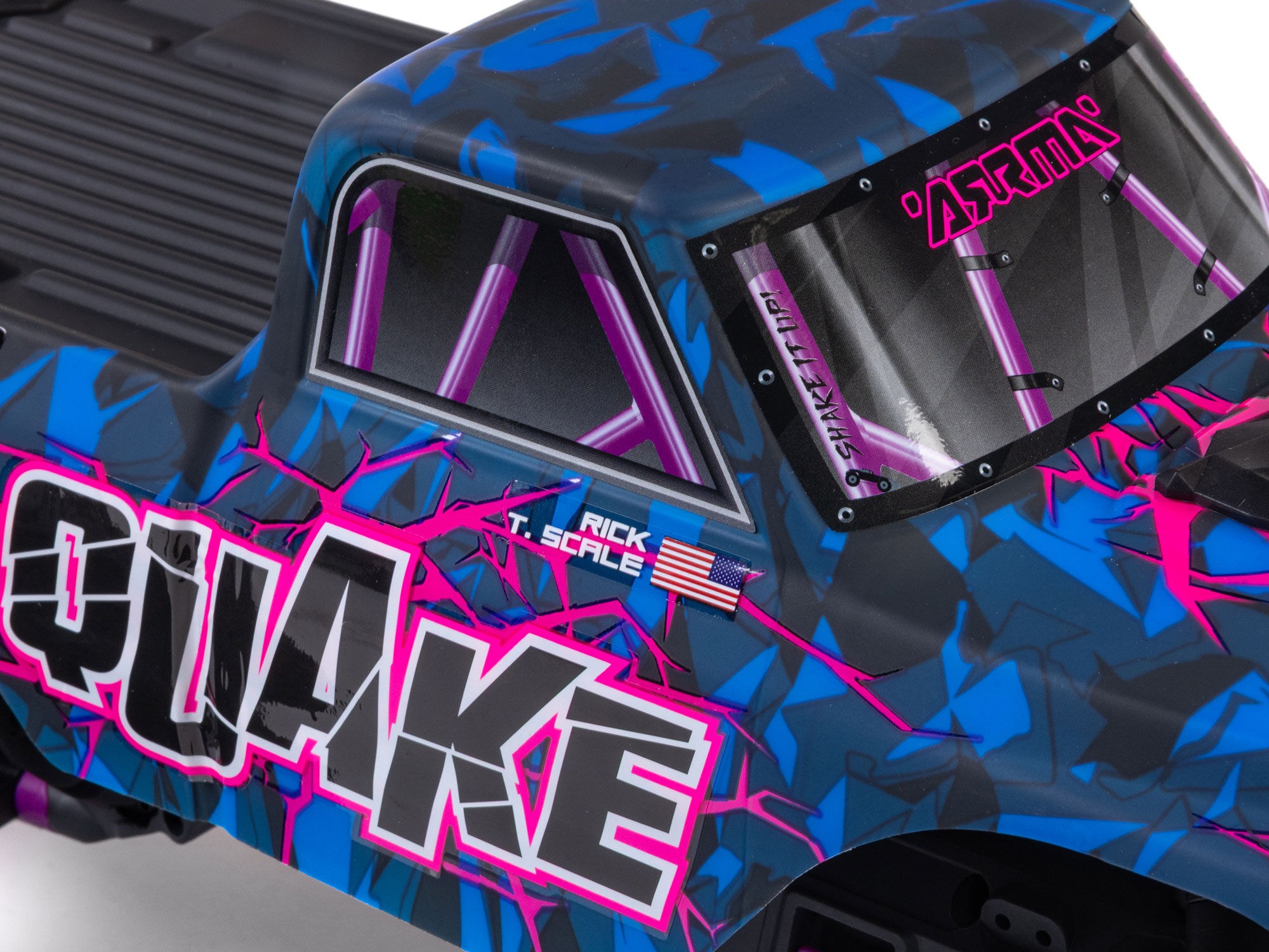 Arrma 1/10 QUAKE 223S DSC 2WD RTR Brushless Monster Truck, Purple (C-ARA3537T3)