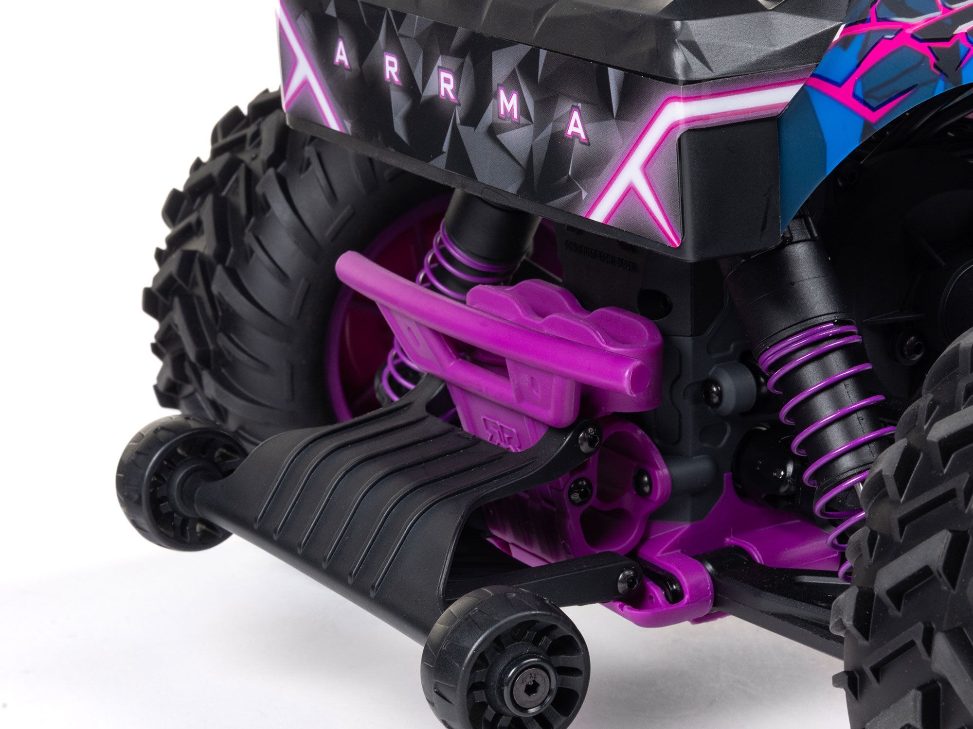 Arrma 1/10 QUAKE 223S DSC 2WD RTR Brushless Monster Truck, Purple (C-ARA3537T3)
