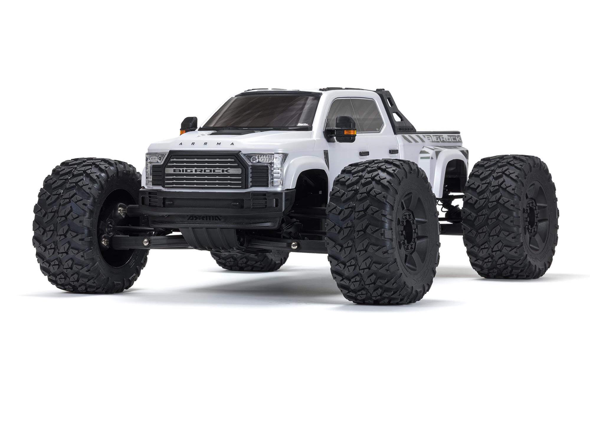 Arrma 1/7 BIG ROCK 6S 4X4 BLX Monster Truck RTR White (C-ARA7612T3)