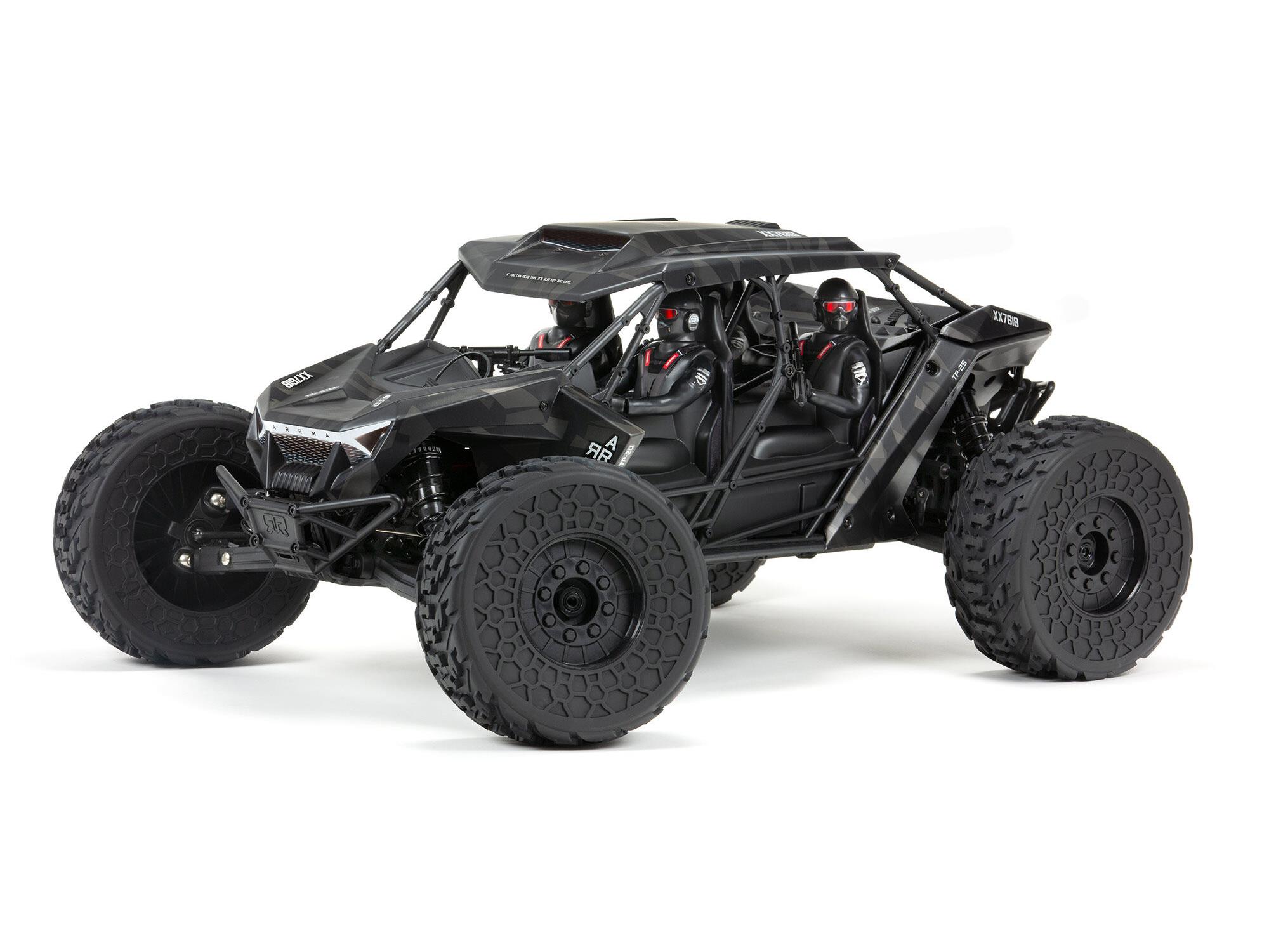 Arrma 1/7 FIRETEAM 6S 4X4 BLX Speed Assault Vehicle RTR Black (C-ARA7618T1)