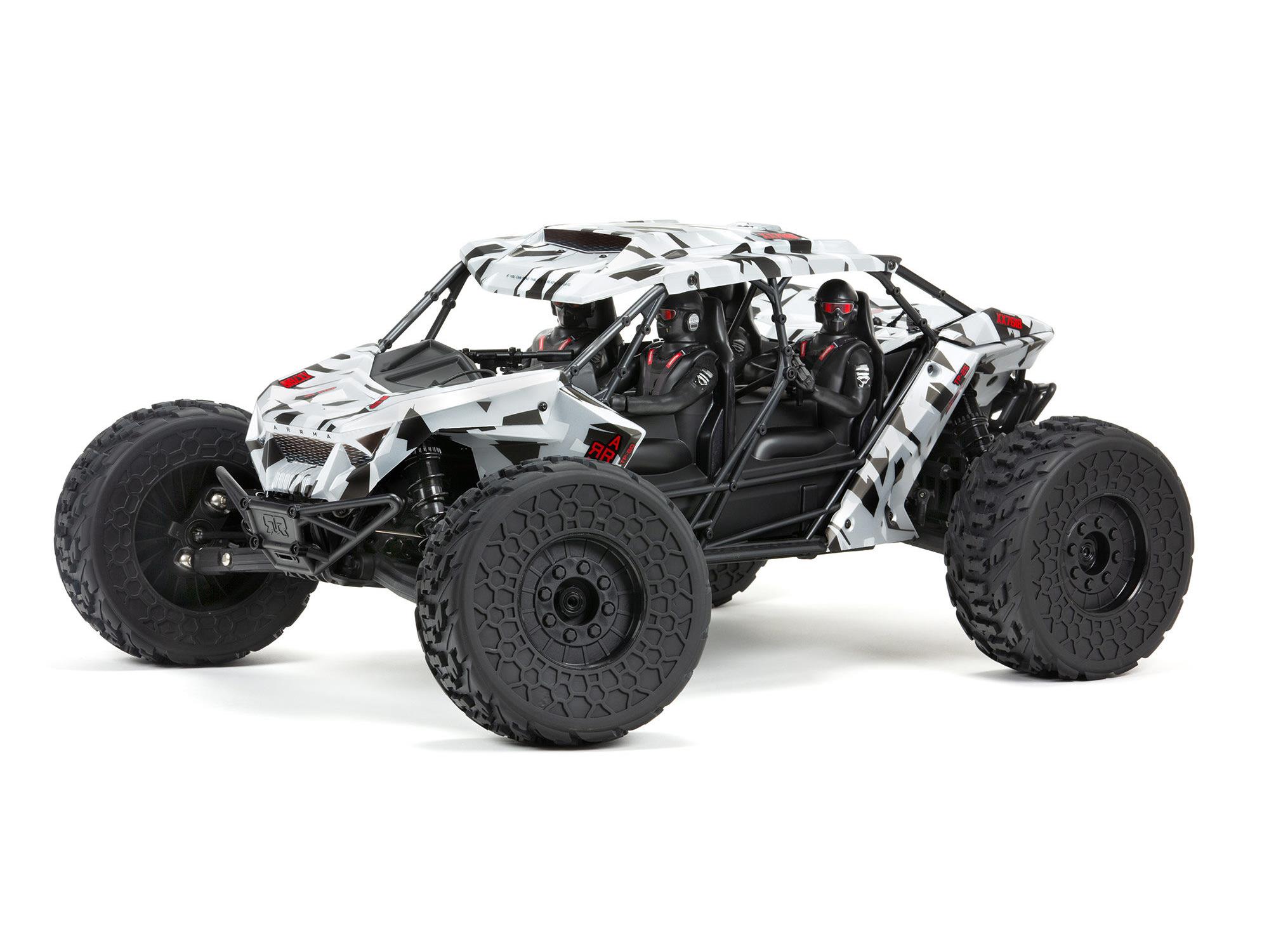 Arrma 1/7 FIRETEAM 6S 4X4 BLX Speed Assault Vehicle RTR White (C-ARA7618T2)