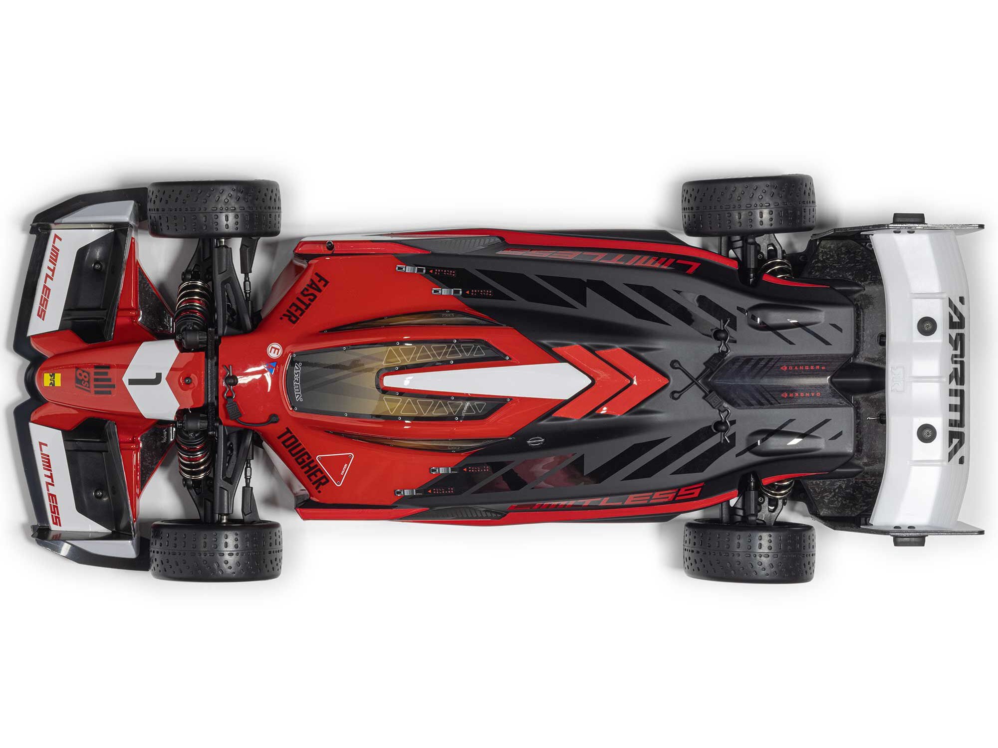Arrma LimitlessS 8S 4X4 RTR BLX Street Speed, Red/Black (C-ARA7816T1)