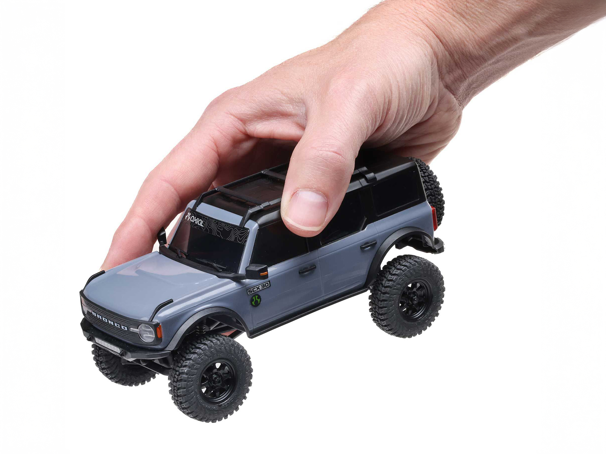 Axial 1/30 SCX30 Ford Bronco 4X4 RTR Rock Crawler - Grey (C-AXI-2048T2) 