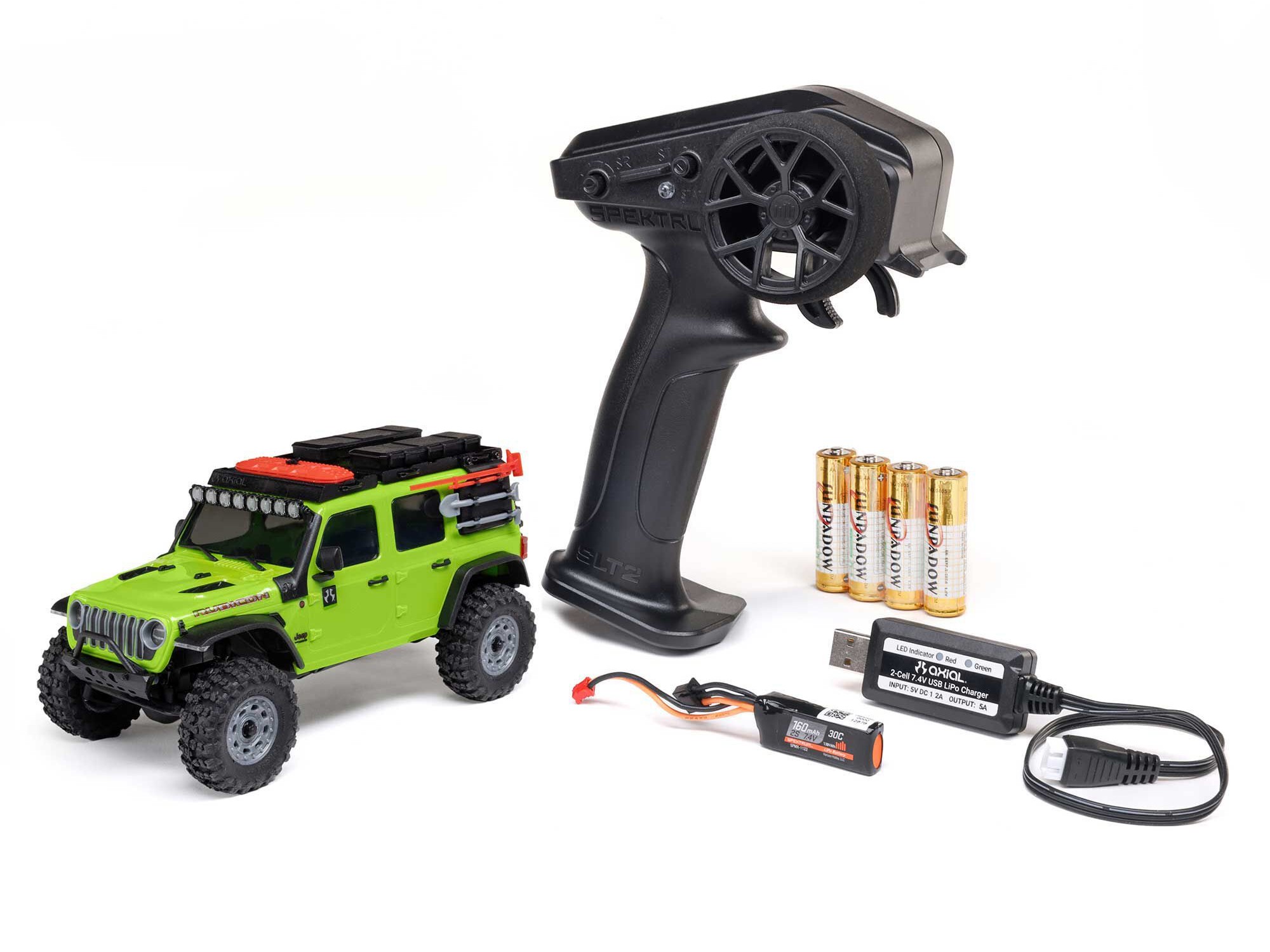 Axial 1/30 SCX30 Jeep Wrangler JLU 4X4 RTR Rock Crawler - Green (C-AXI-2261T1)