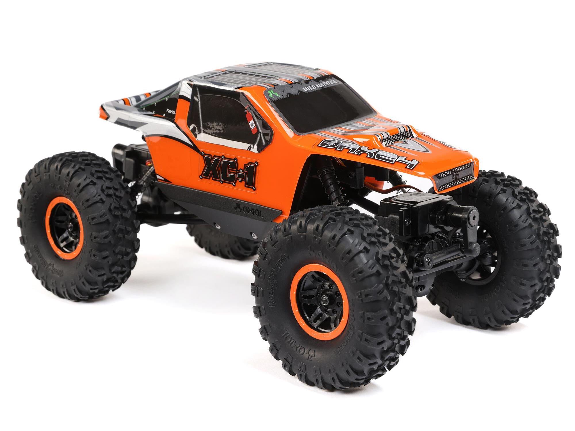 1:24 AX24 XC-1 4WS Crawler Brushed RTR, Orange (C-AXI00003T2)