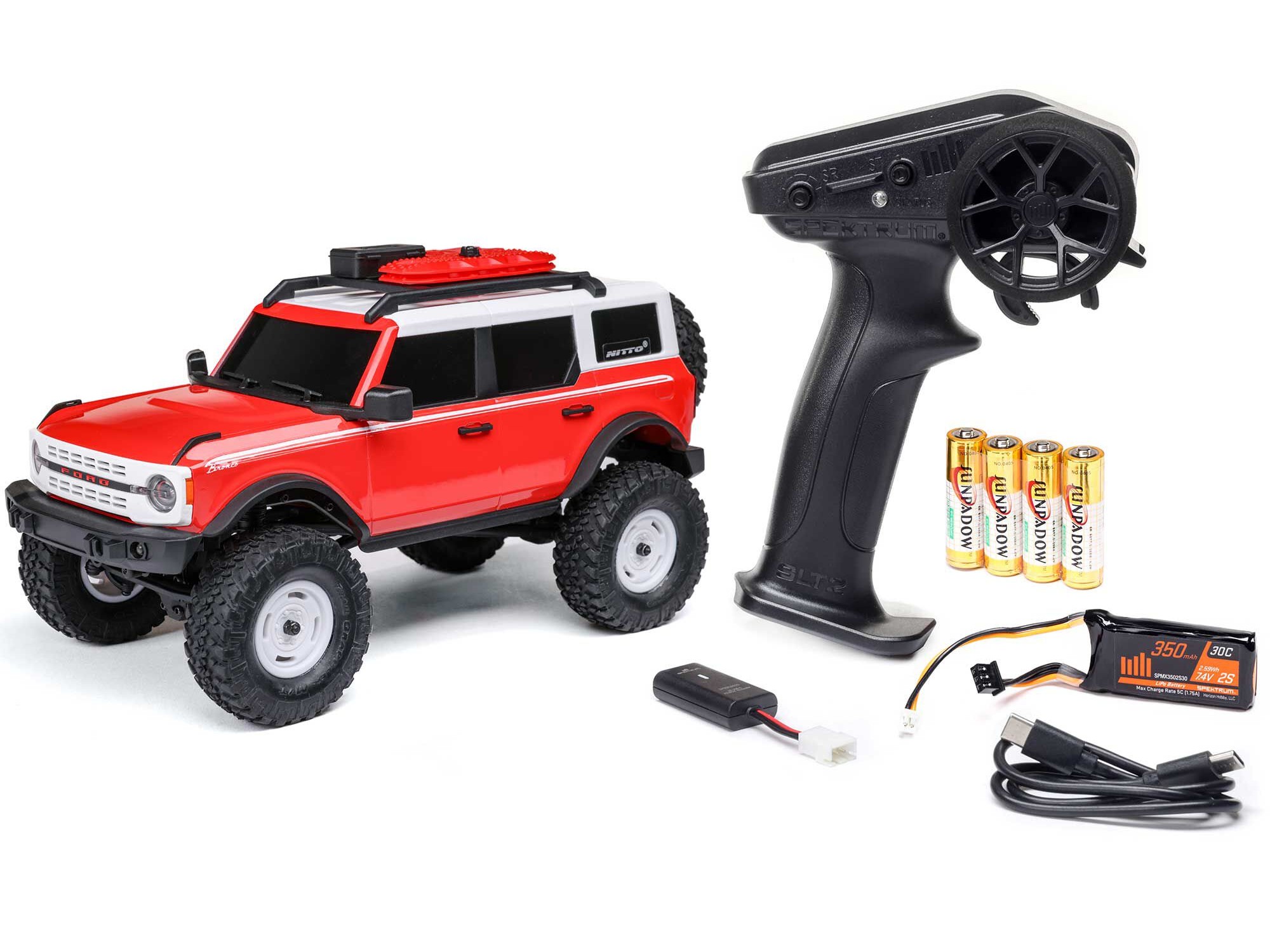 Axial 1/24 SCX24 Ford Bronco 4X4 RTR (inc Battery & Charger) Red (C-AXI00006V2T6)