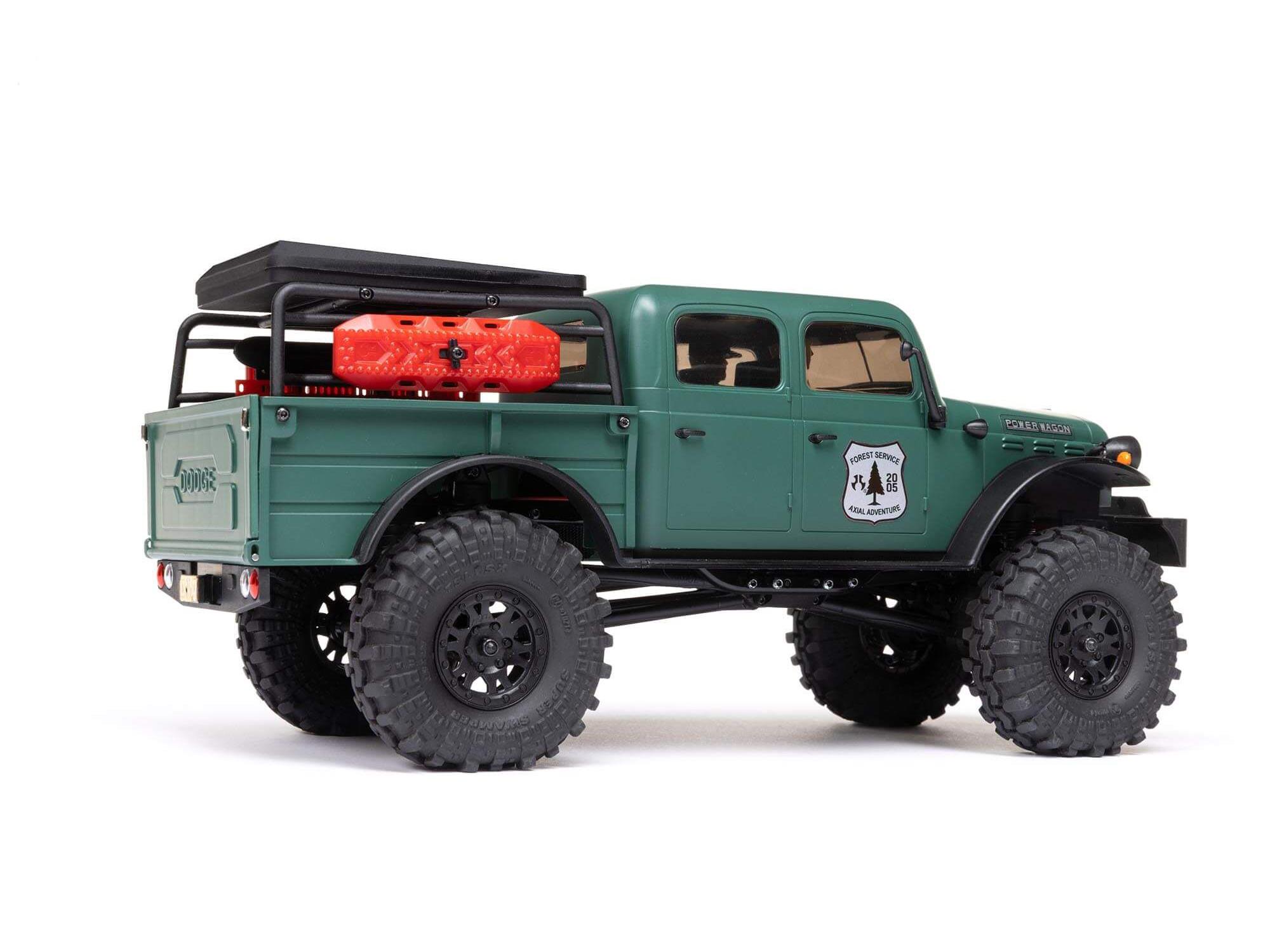 Axial 1:24 SCX24 Dodge Power Wagon 4WD Rock Crawler RTR, Green (C-AXI00007T2)