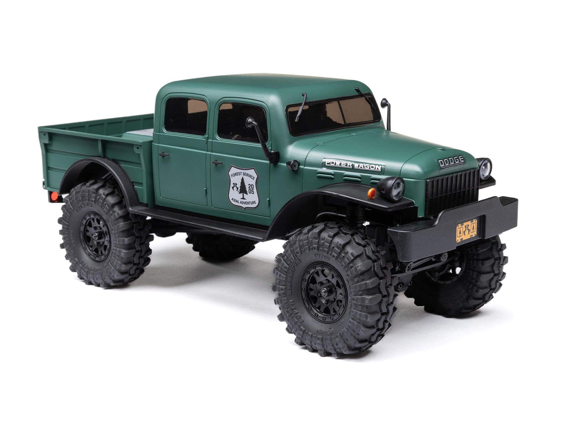Axial 1:24 SCX24 Dodge Power Wagon 4WD Rock Crawler RTR, Green (C-AXI00007T2)