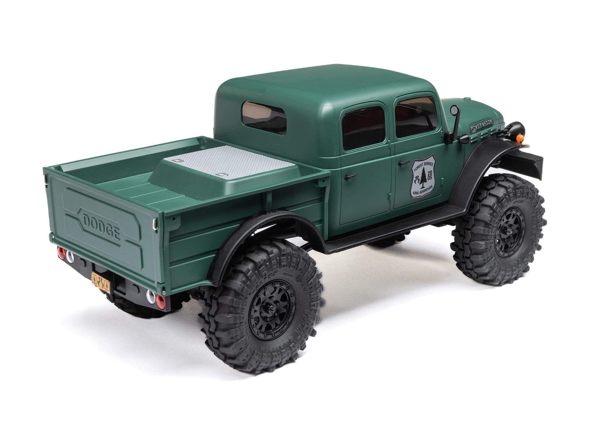 Axial 1:24 SCX24 Dodge Power Wagon 4WD Rock Crawler RTR, Green (C-AXI00007T2)