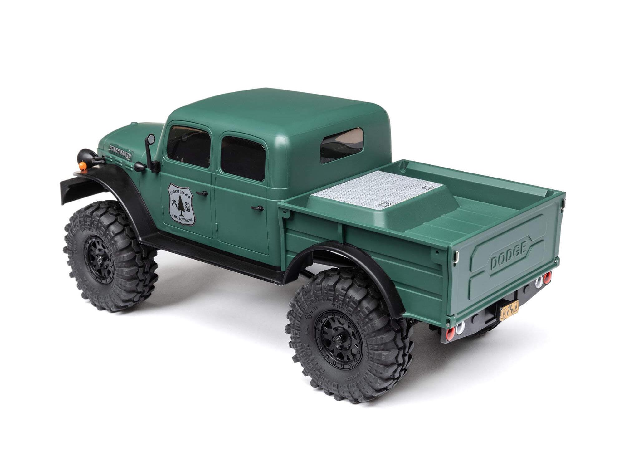 Axial 1:24 SCX24 Dodge Power Wagon 4WD Rock Crawler RTR, Green (C-AXI00007T2)