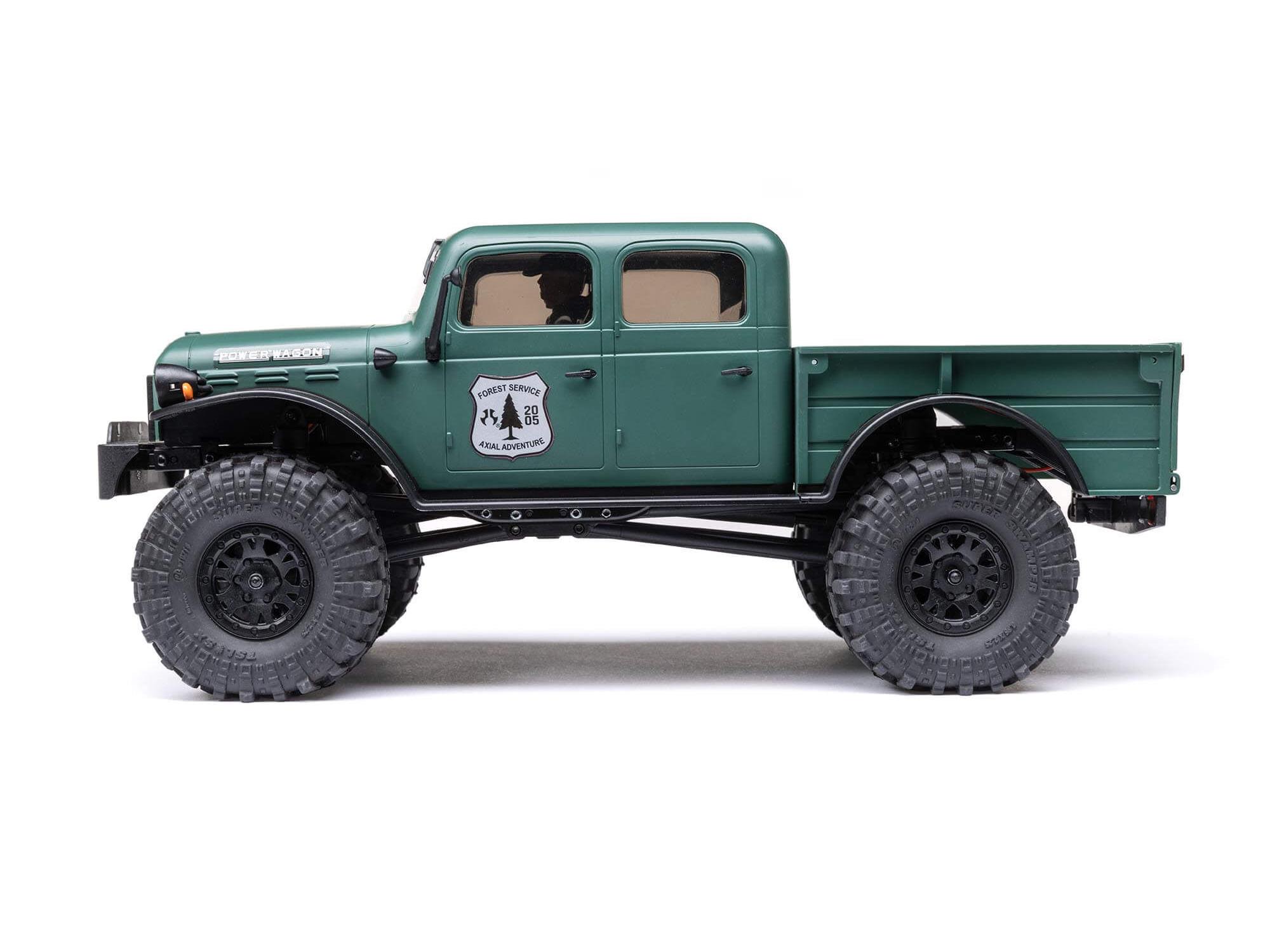 Axial 1:24 SCX24 Dodge Power Wagon 4WD Rock Crawler RTR, Green (C-AXI00007T2)