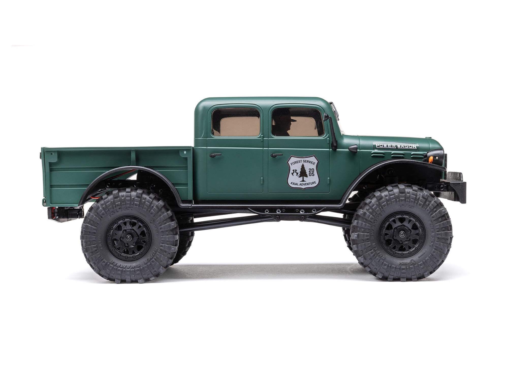 Axial 1:24 SCX24 Dodge Power Wagon 4WD Rock Crawler RTR, Green (C-AXI00007T2)