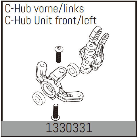 Absima C-Hub Unit Front/Left  ( AB 1330331)