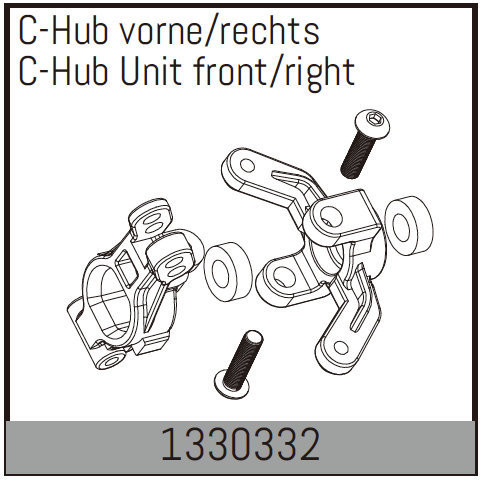 Absima C-Hub Unit Front/Right ( AB 1330332)