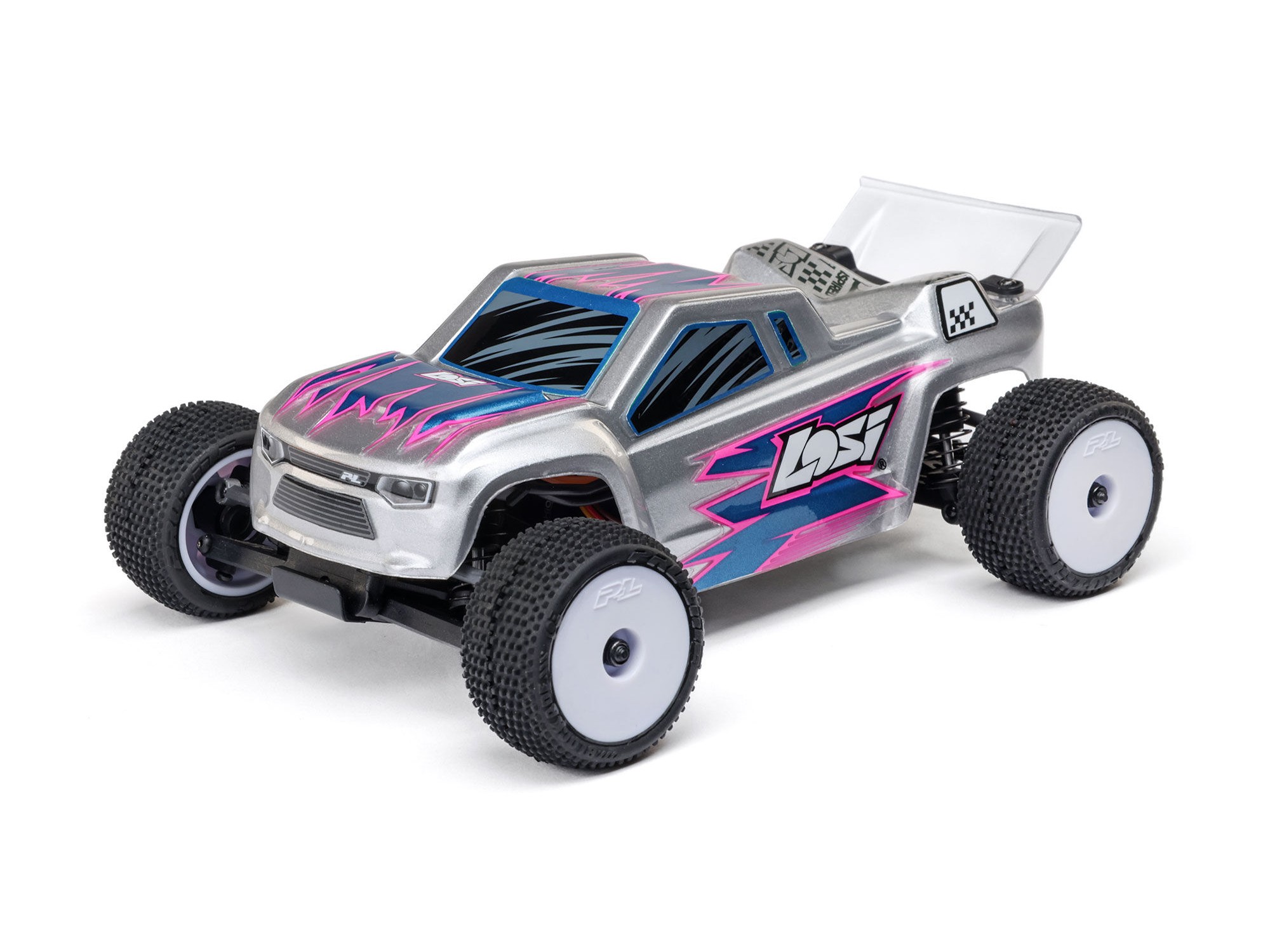 1/28 Losi Micro-T 2WD Stadium Truck RTR Silver (C-LOS-1392T2)