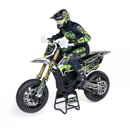Losi 1:4 Promoto-SM FXR Supermoto Motorcycle RTR, White (C-LOS-2272)