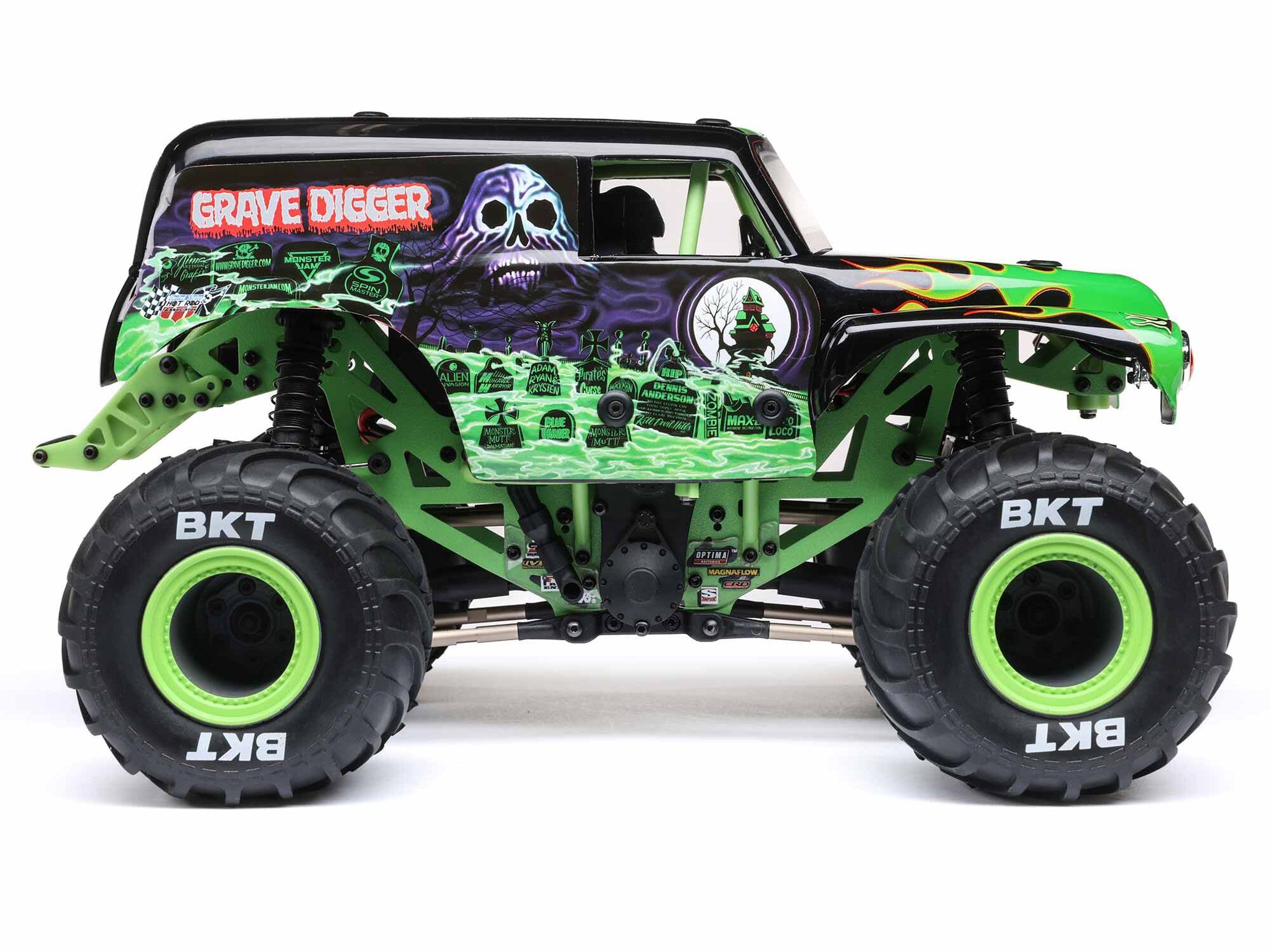 Losi 1:18 Mini LMT 4X4 Brushed Monster Truck RTR, Grave Digger (C-LOS01026T1)