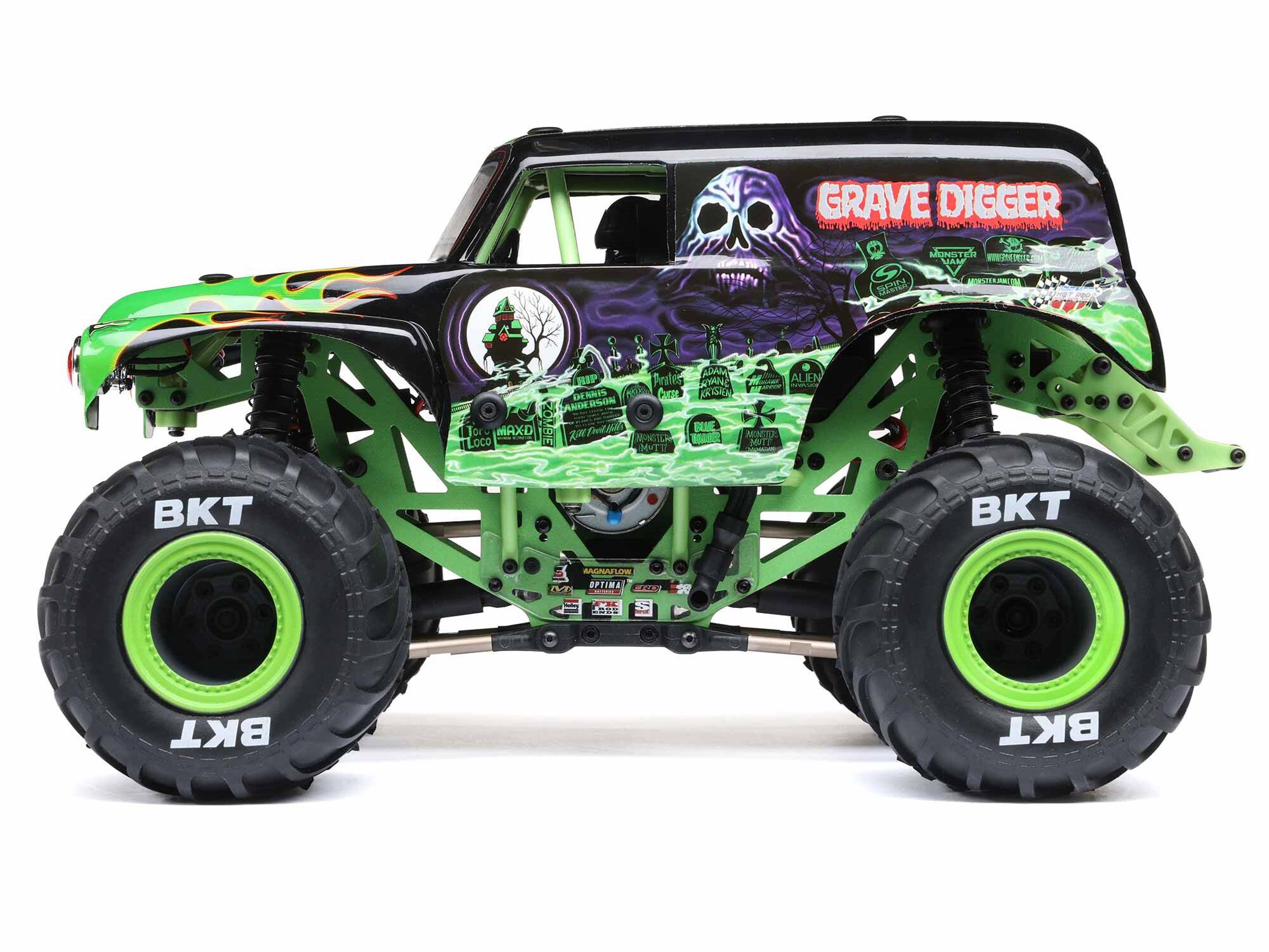 Losi 1:18 Mini LMT 4X4 Brushed Monster Truck RTR, Grave Digger (C-LOS01026T1)