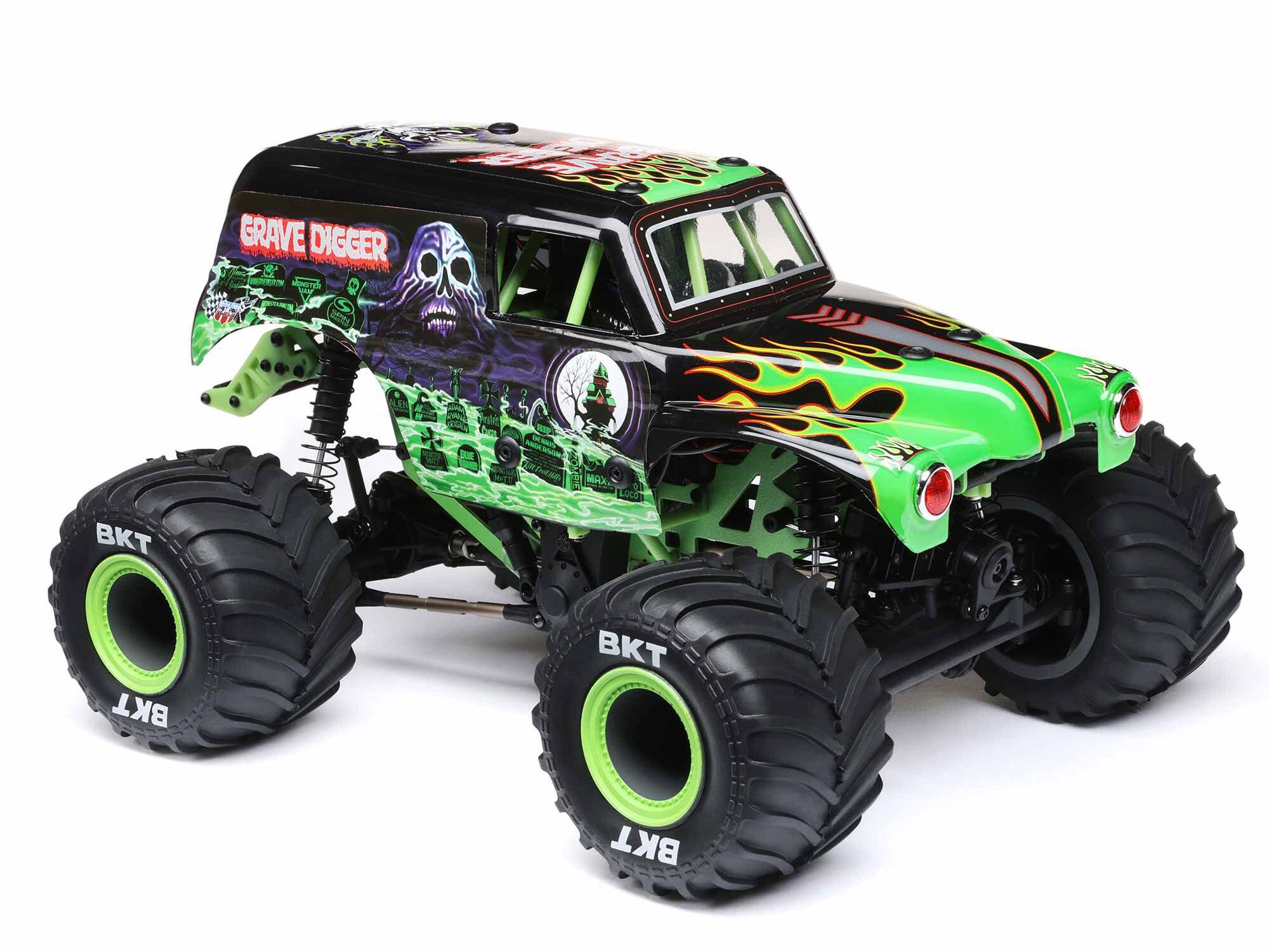 Losi 1:18 Mini LMT 4X4 Brushed Monster Truck RTR, Grave Digger (C-LOS01026T1)