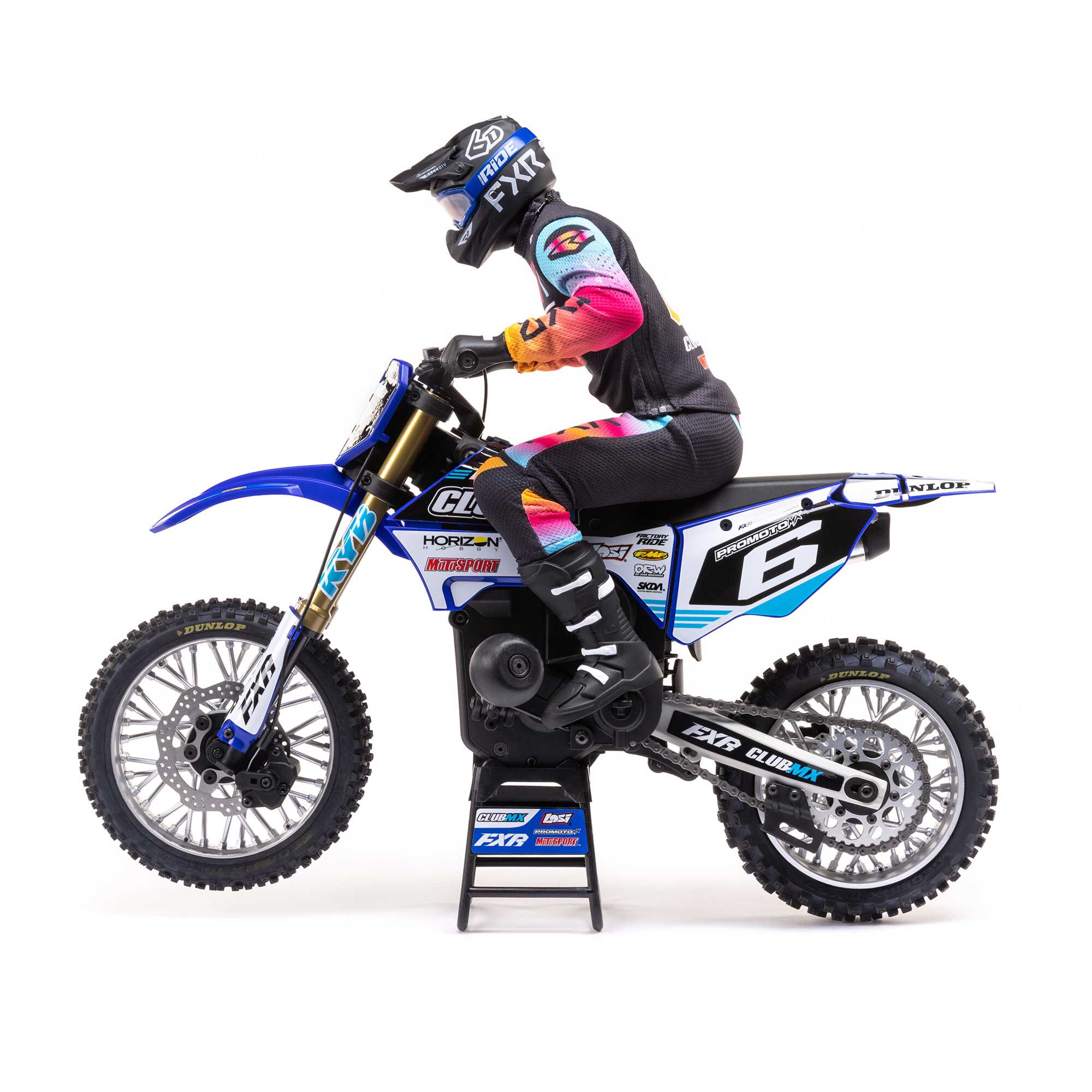 Losi 1:4 Promoto-MX Motorcycle RTR, Club MX (C-LOS06000T2)