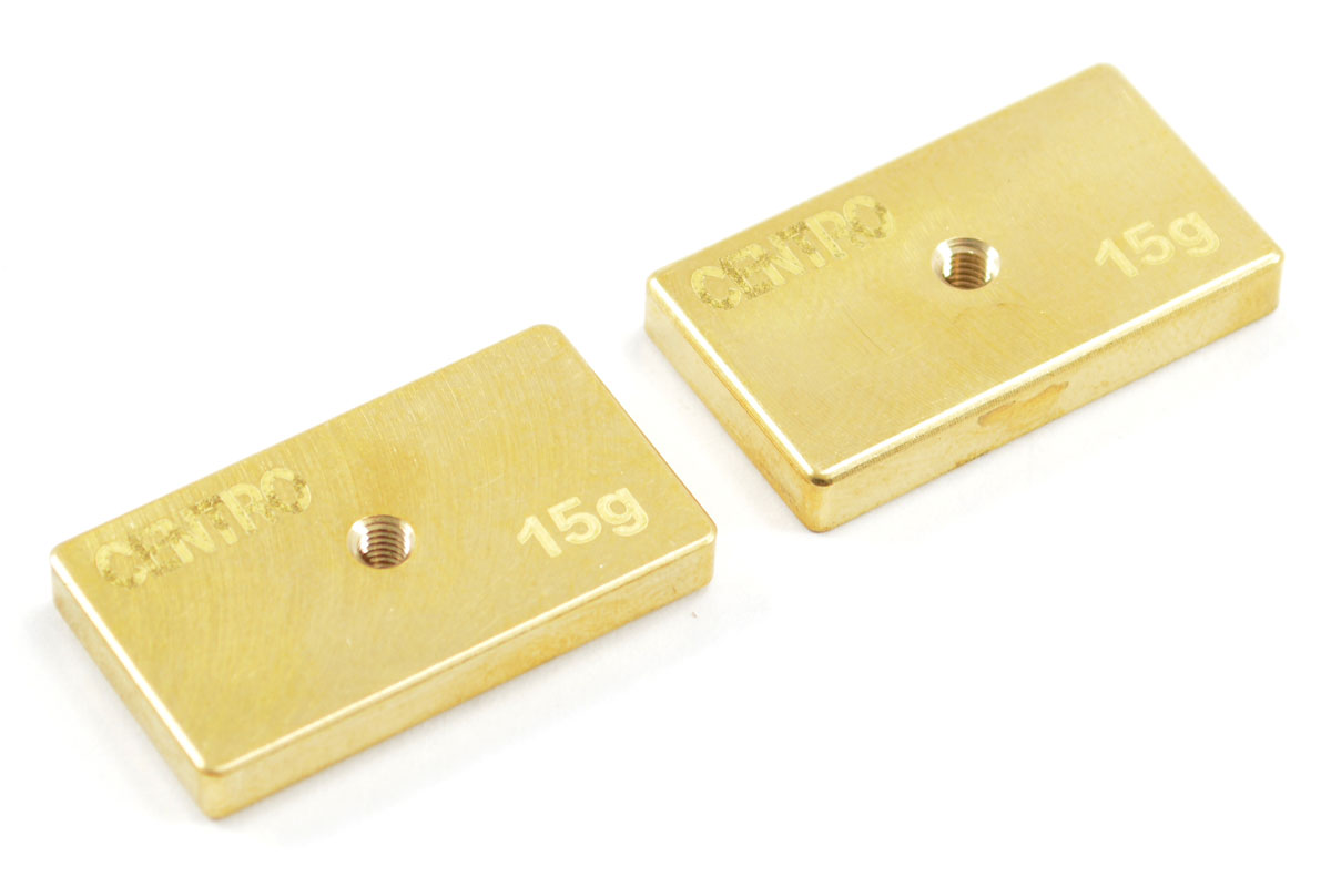 Centro Precision Brass 15G Balancing Weights (Pr) (C0512)
