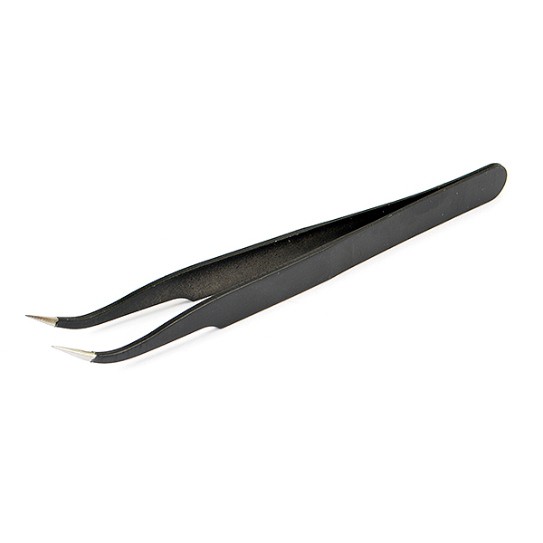 SC Models Curved Black Tweezers (SCKRTC020)