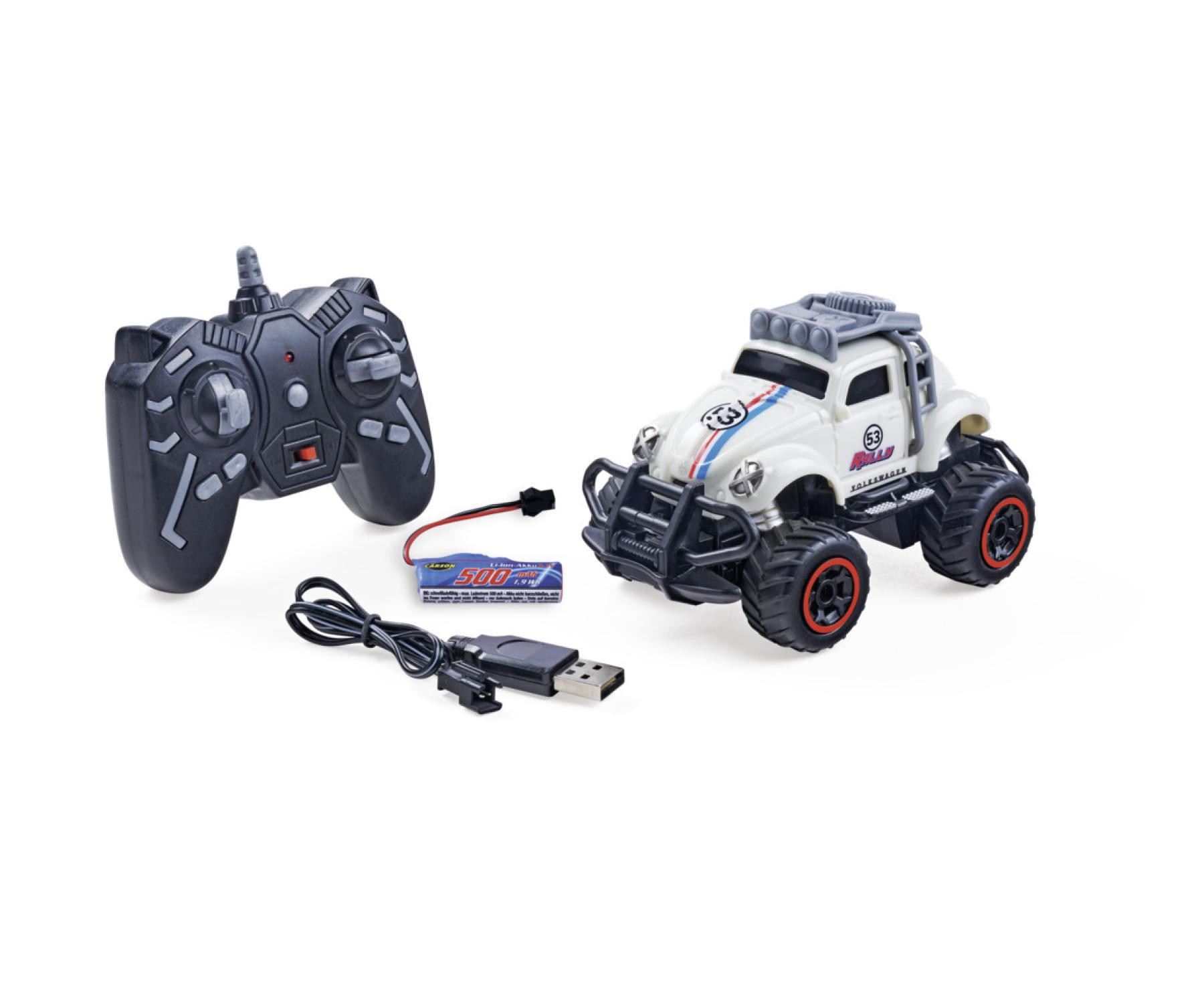Carson 1:32 Volkswagen Beetle Rally 2.4GHz RTR White (C404317)