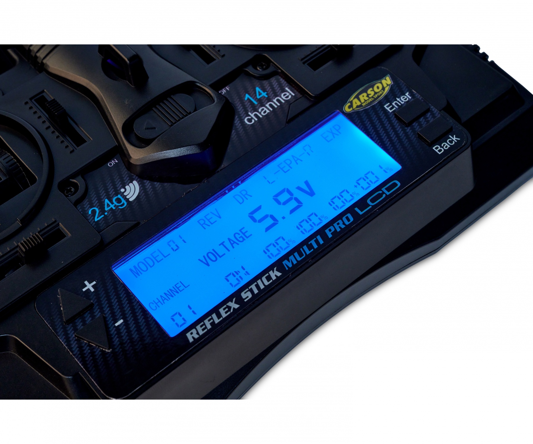 Carson Reflex Stick Multi Pro 14 Channel LCD 2.4ghz (C501004)