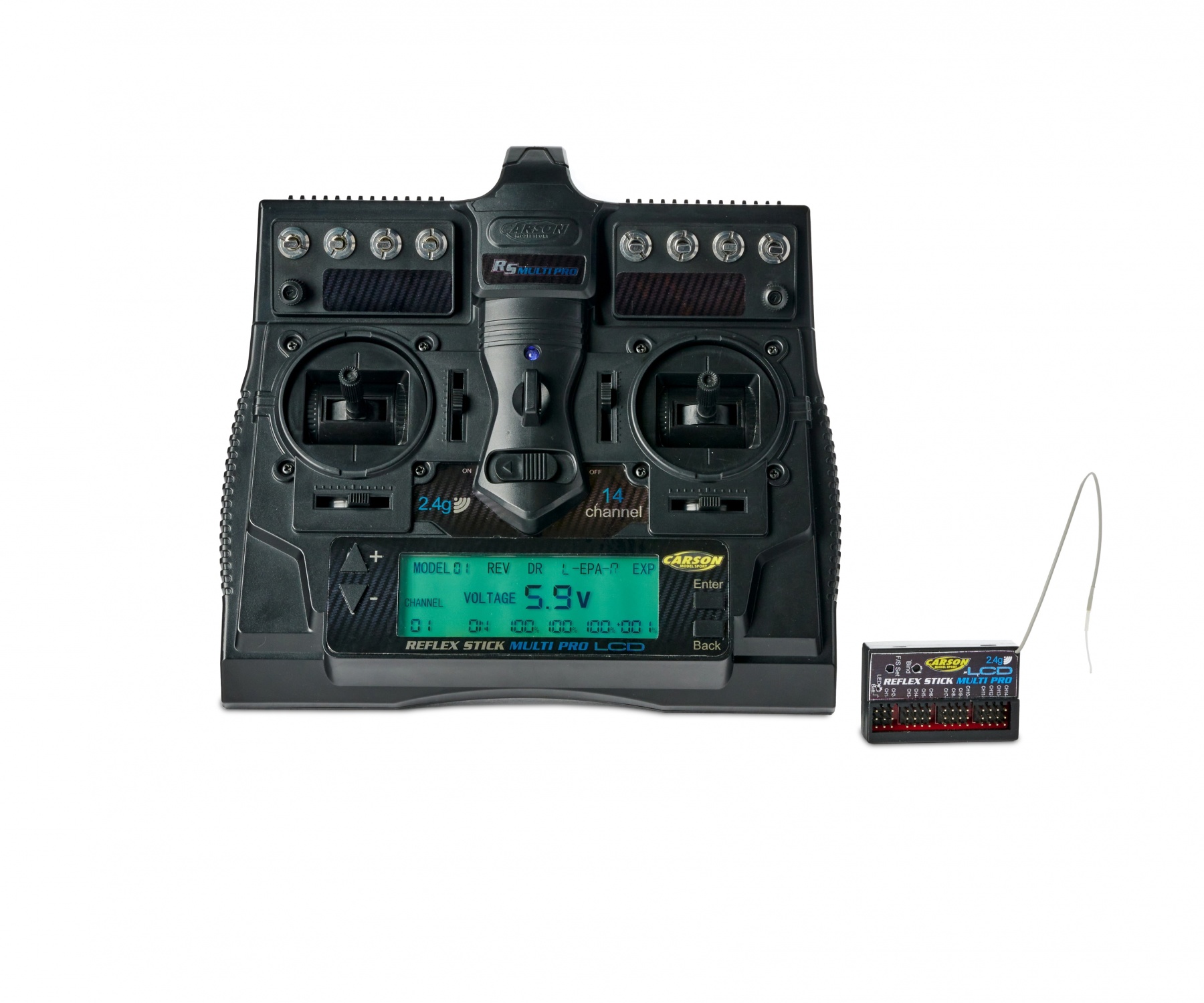 Carson Reflex Stick Multi Pro 14 Channel LCD 2.4ghz (C501004)